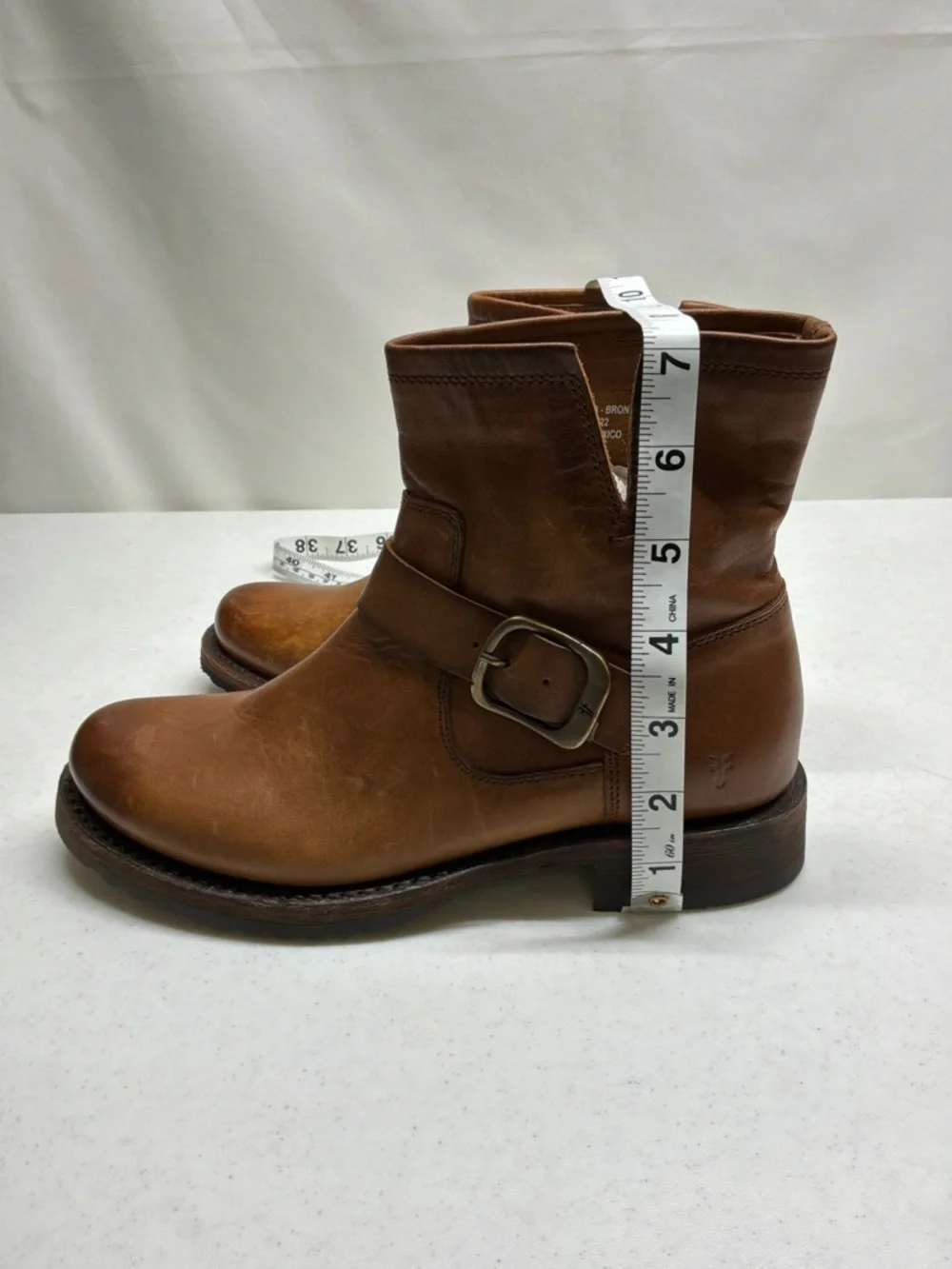Frye Varonica Bronze Vintage Leather Boots Women's Size 6B NWOB